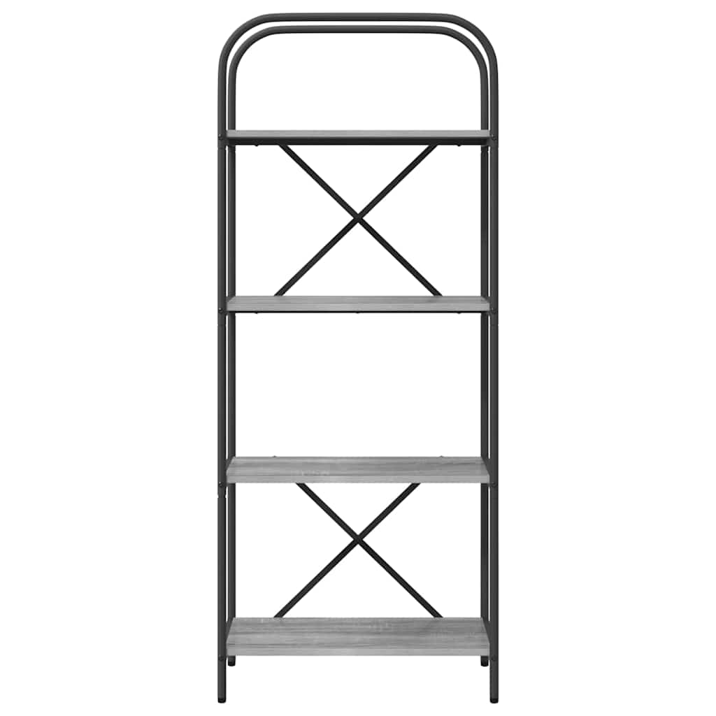 Bookshelf Grey Sonoma 60 x 30 x 146 cm Engineered wood