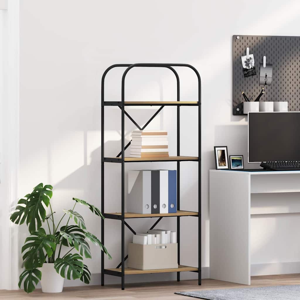 Bookshelf Artisan Oak 60 x 30 x 146 cm Engineered wood