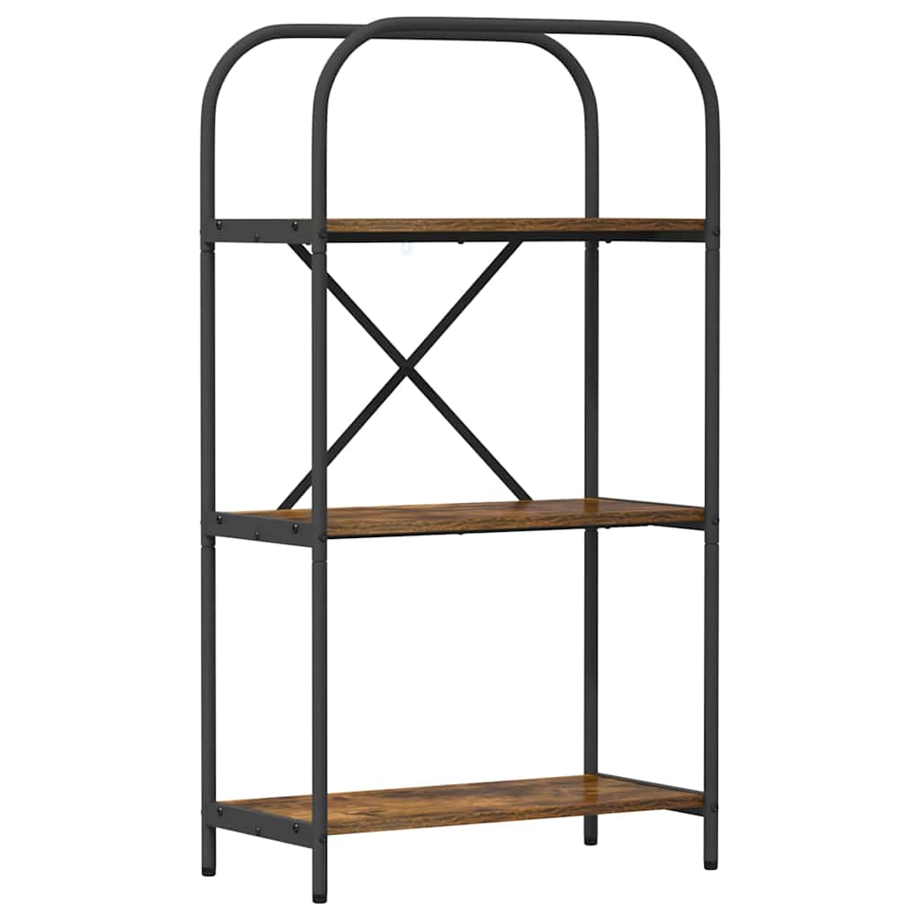 Bookshelf Smoked Oak 60 x 30 x 109 cm Engineered wood