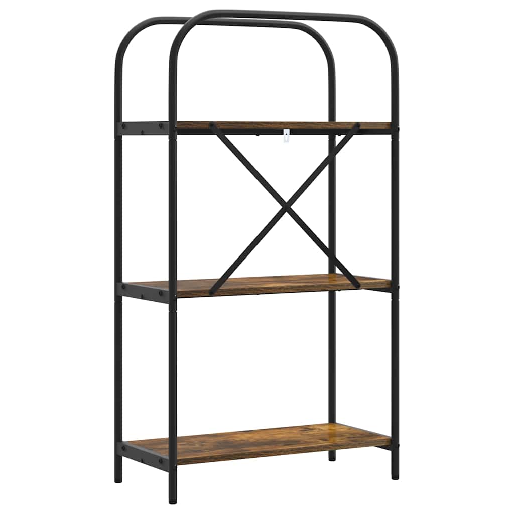 Bookshelf Smoked Oak 60 x 30 x 109 cm Engineered wood