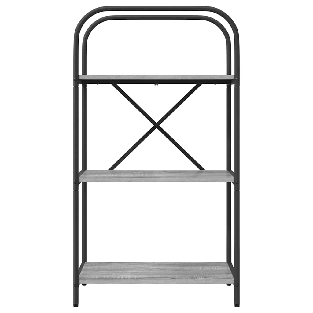Bookshelf Grey Sonoma 60 x 30 x 109 cm Engineered wood