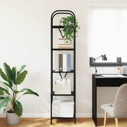 Bookshelf Black Oak 40 x 30 x 183 cm Engineered wood