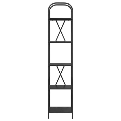 Bookshelf Black Oak 40 x 30 x 183 cm Engineered wood