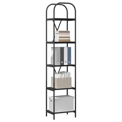 Bookshelf Black Oak 40 x 30 x 183 cm Engineered wood