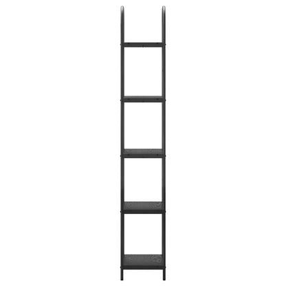 Bookshelf Black Oak 40 x 30 x 183 cm Engineered wood