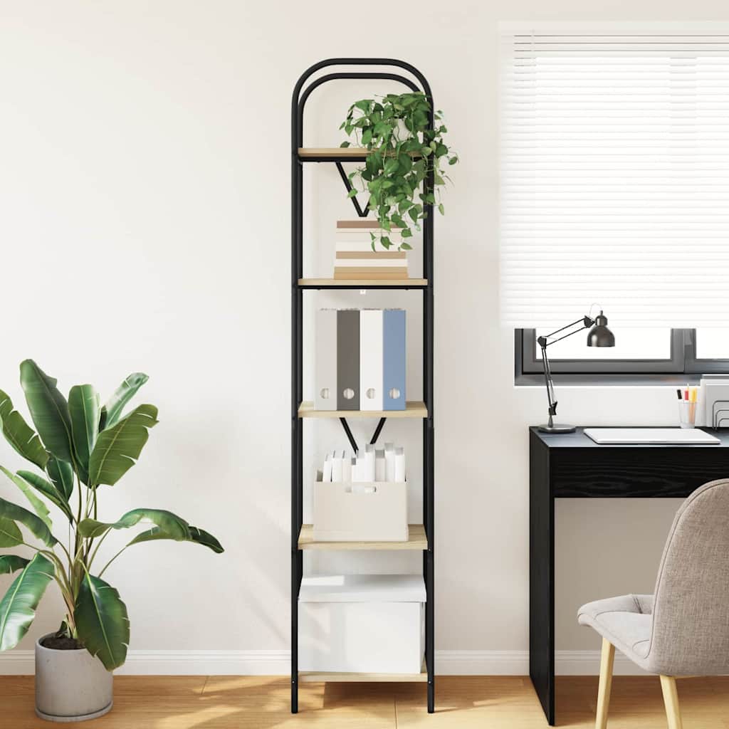 Bookshelf Sonoma Oak 40 x 30 x 183 cm Engineered wood