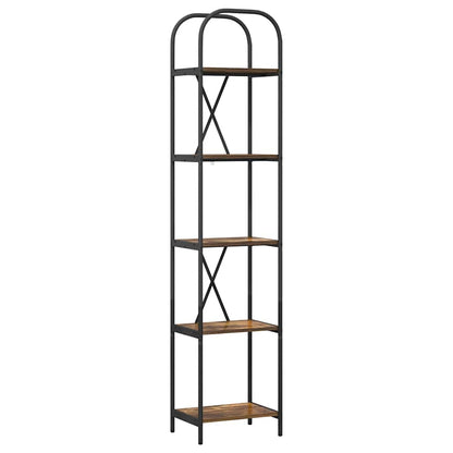 Bookshelf Smoked Oak 40 x 30 x 183 cm Engineered wood