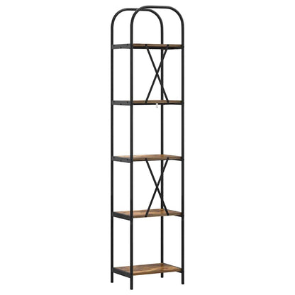 Bookshelf Smoked Oak 40 x 30 x 183 cm Engineered wood