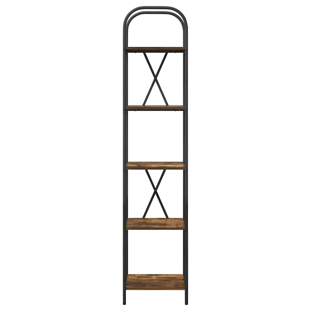 Bookshelf Smoked Oak 40 x 30 x 183 cm Engineered wood