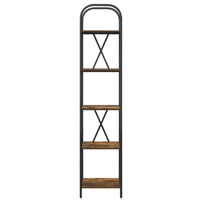 Bookshelf Smoked Oak 40 x 30 x 183 cm Engineered wood