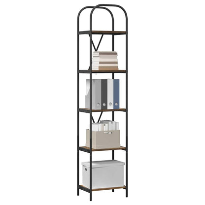 Bookshelf Smoked Oak 40 x 30 x 183 cm Engineered wood