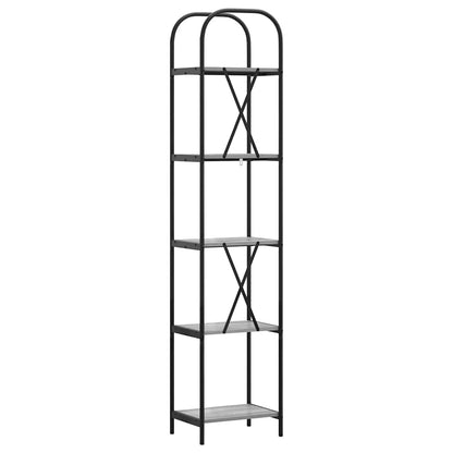 Bookshelf Grey Sonoma 40 x 30 x 183 cm Engineered wood