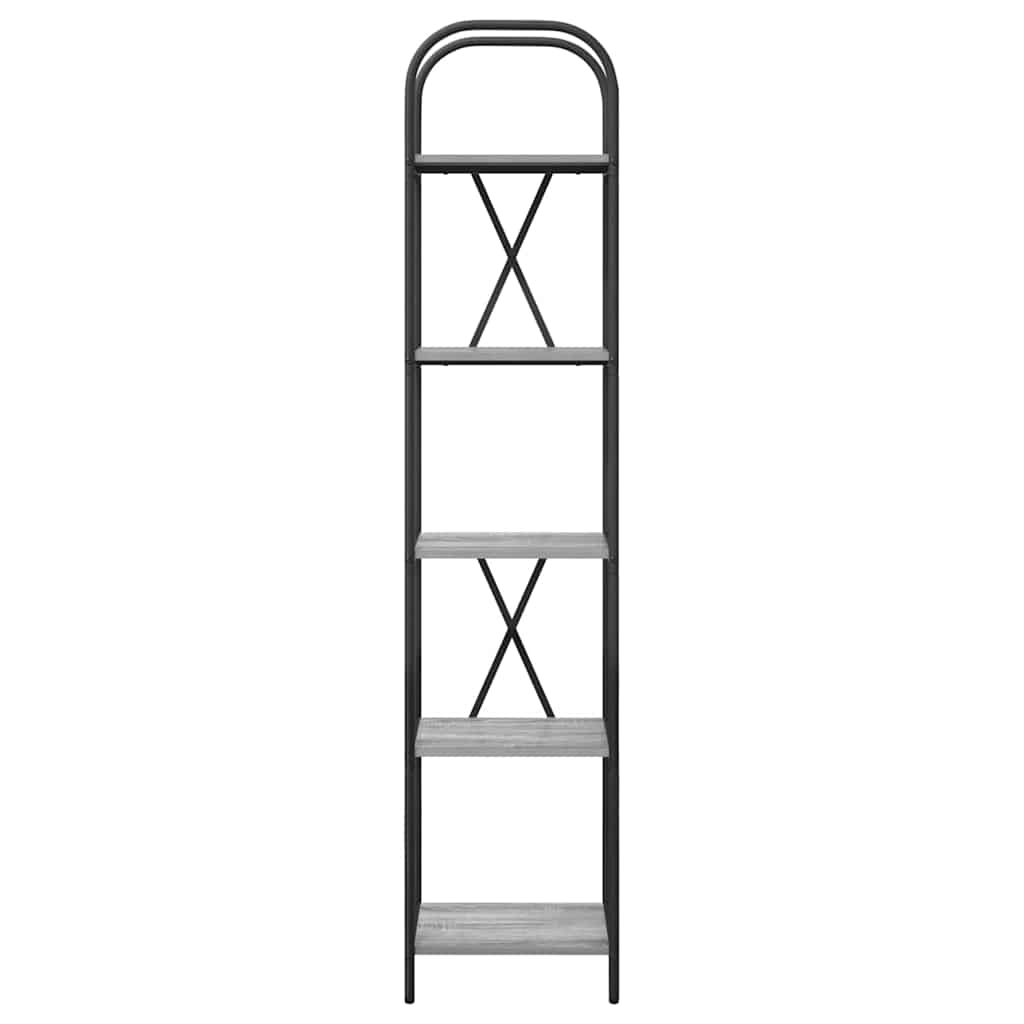Bookshelf Grey Sonoma 40 x 30 x 183 cm Engineered wood