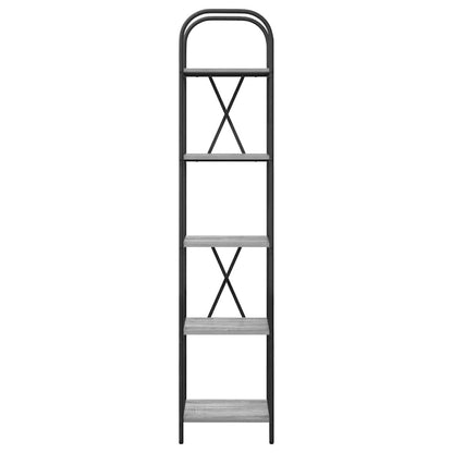 Bookshelf Grey Sonoma 40 x 30 x 183 cm Engineered wood