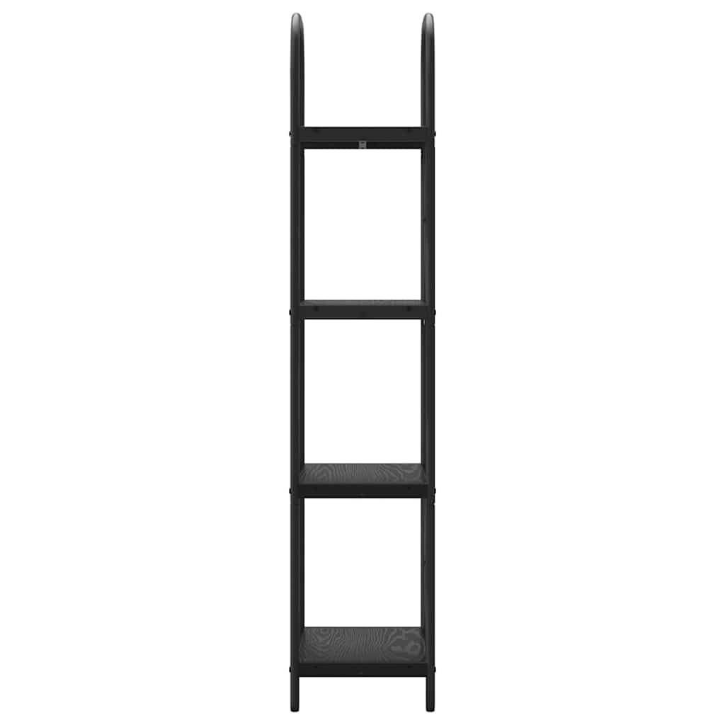 Bookshelf Black Oak 40 x 30 x 146 cm Engineered wood