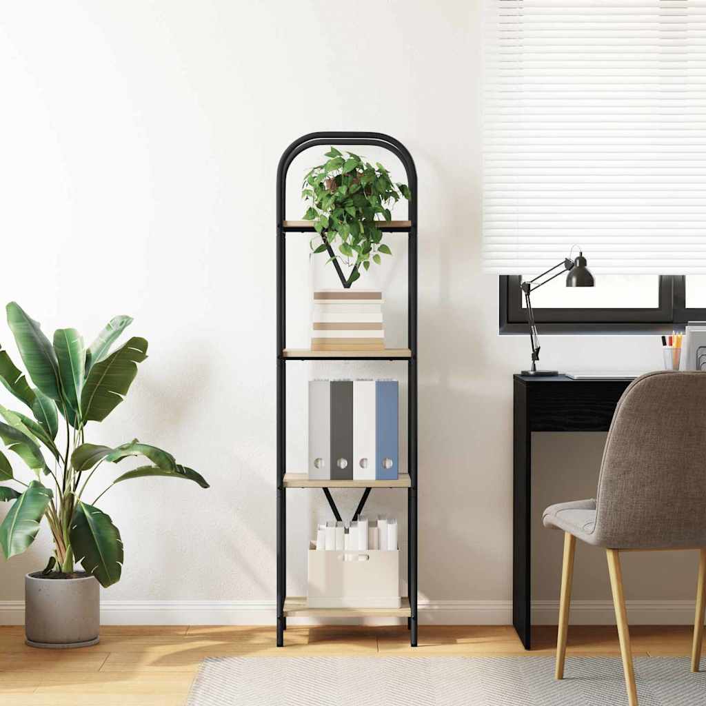 Bookshelf Sonoma Oak 40 x 30 x 146 cm Engineered wood