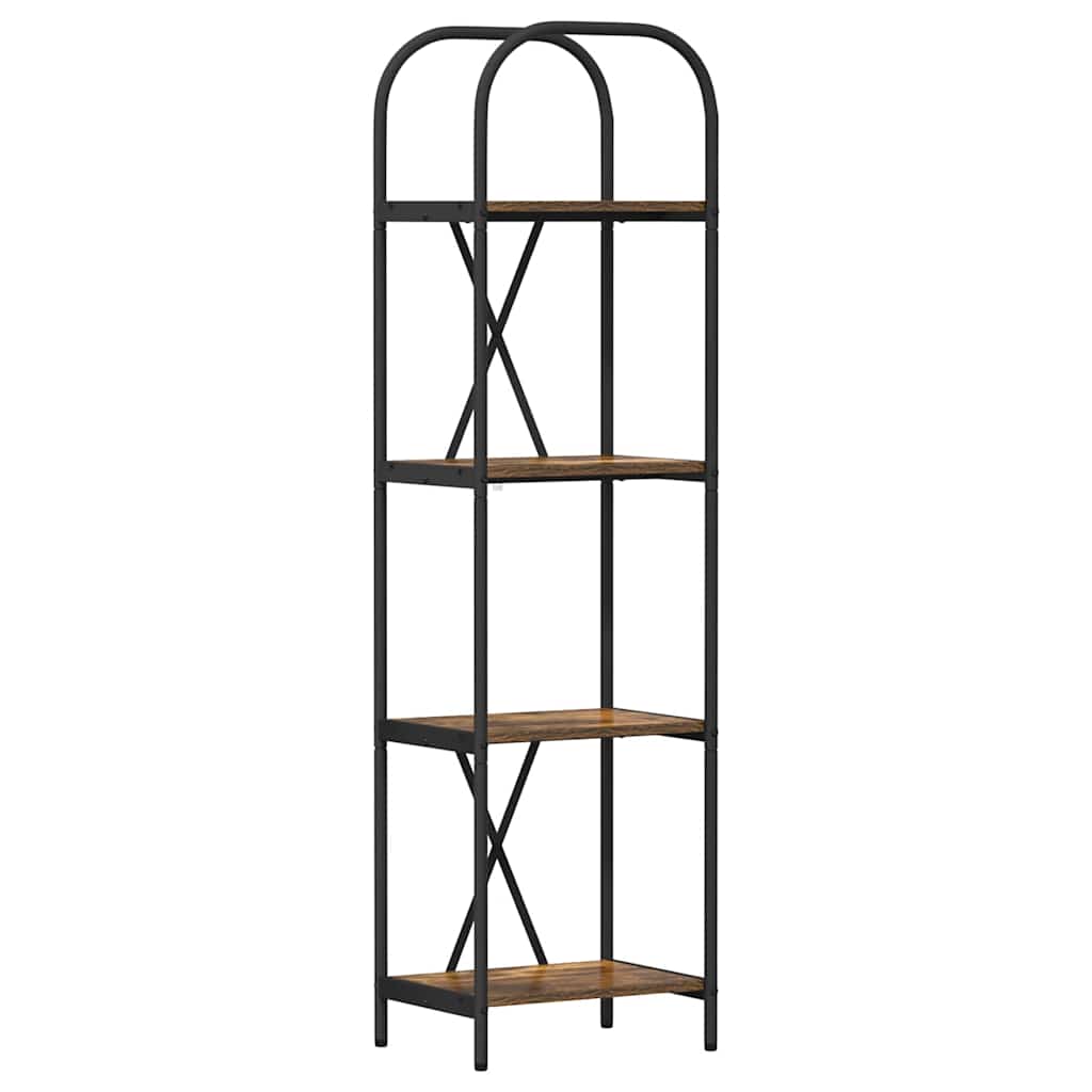 Bookshelf Smoked Oak 40 x 30 x 146 cm Engineered wood