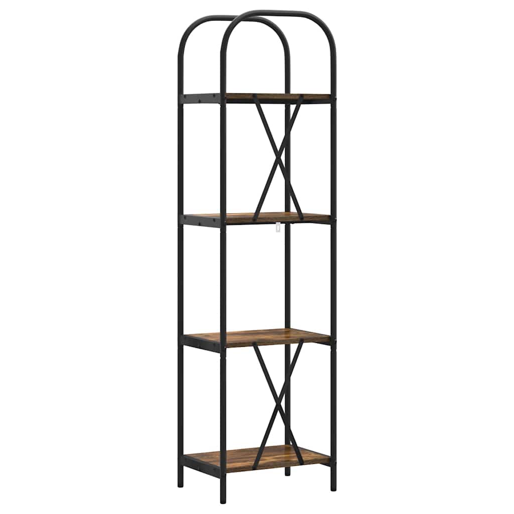 Bookshelf Smoked Oak 40 x 30 x 146 cm Engineered wood