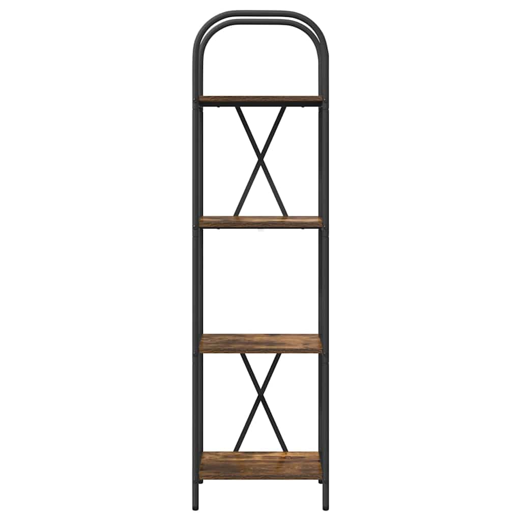 Bookshelf Smoked Oak 40 x 30 x 146 cm Engineered wood