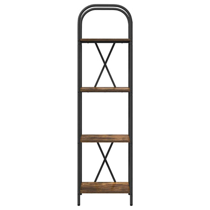 Bookshelf Smoked Oak 40 x 30 x 146 cm Engineered wood