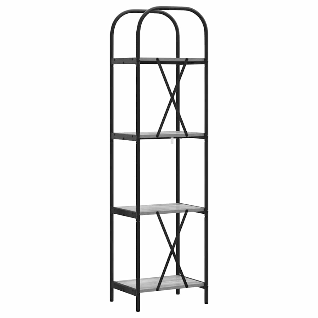 Bookshelf Grey Sonoma 40 x 30 x 146 cm Engineered wood