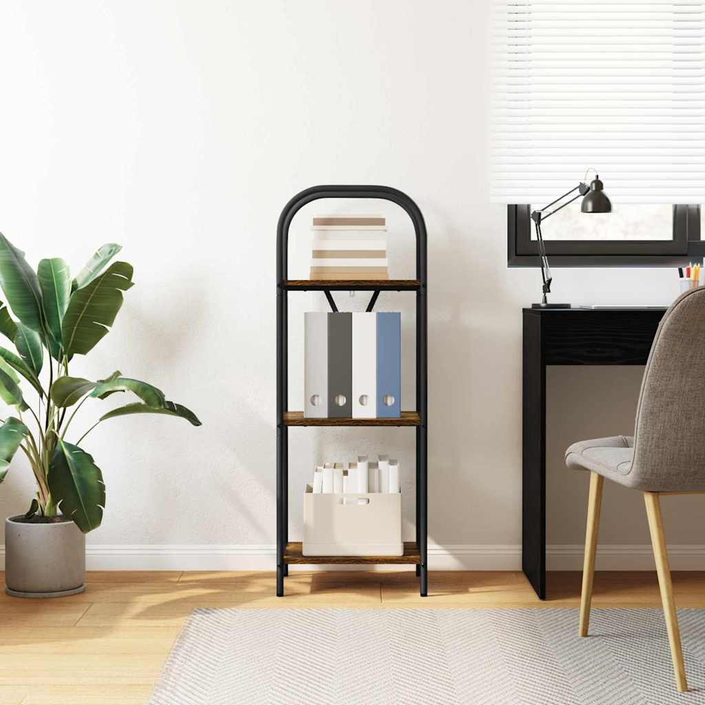 Bookshelf Smoked Oak 40 x 30 x 109 cm Engineered wood