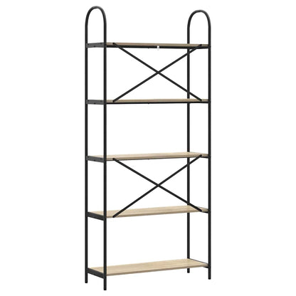 Bookshelf Sonoma Oak 80 x 30 x 183 cm Engineered wood