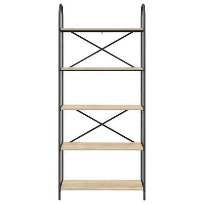 Bookshelf Sonoma Oak 80 x 30 x 183 cm Engineered wood