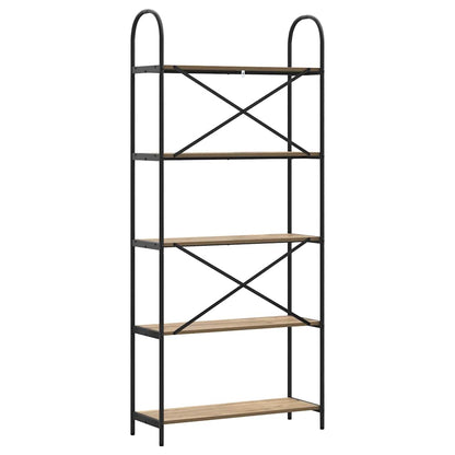 Bookshelf Artisan Oak 80 x 30 x 183 cm Engineered wood