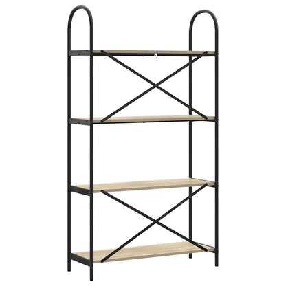 Bookshelf Sonoma Oak 80 x 30 x 146 cm Engineered wood