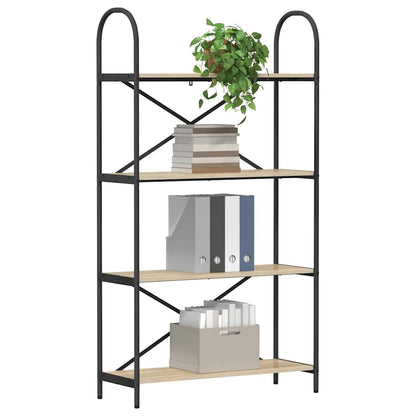 Bookshelf Sonoma Oak 80 x 30 x 146 cm Engineered wood