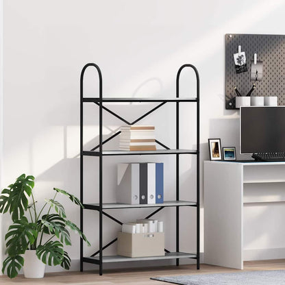 Bookshelf Grey Sonoma 80 x 30 x 146 cm Engineered wood