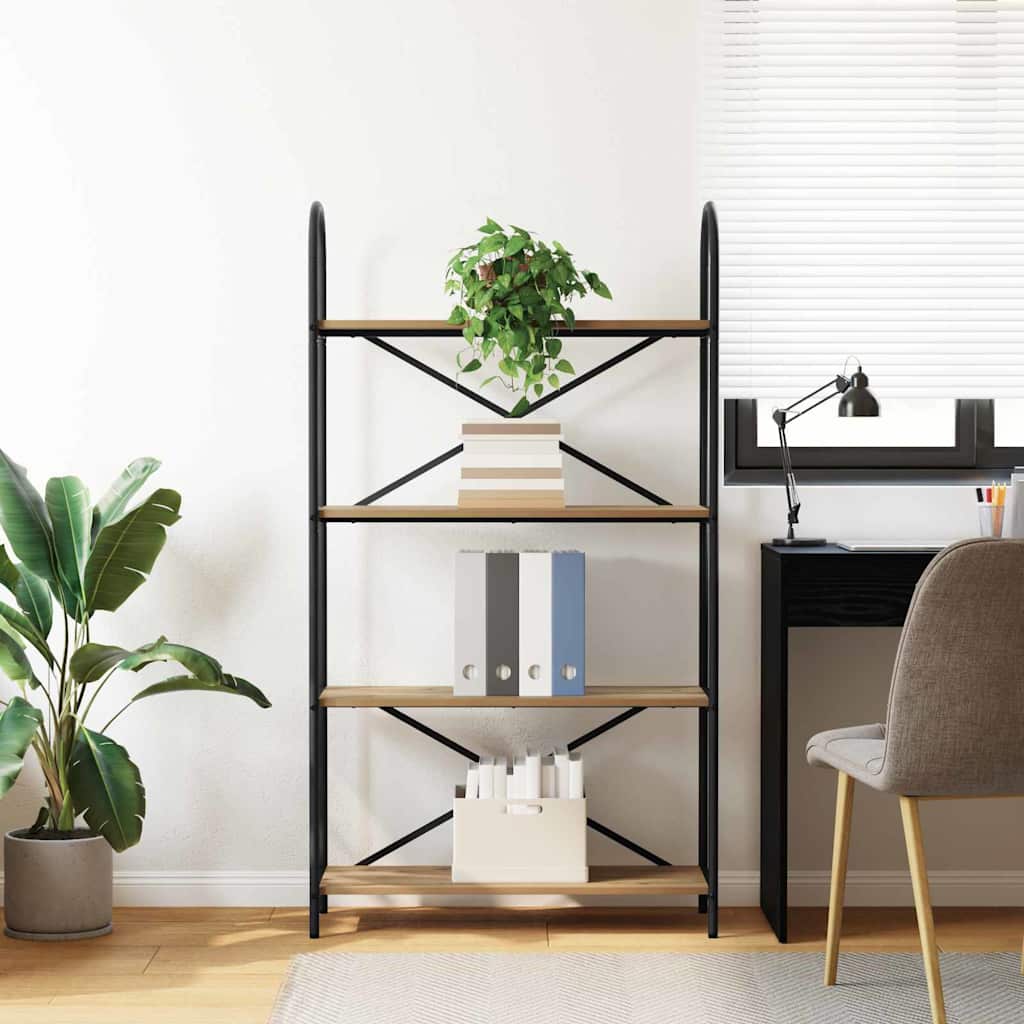 Bookshelf Artisan Oak 80 x 30 x 146 cm Engineered wood