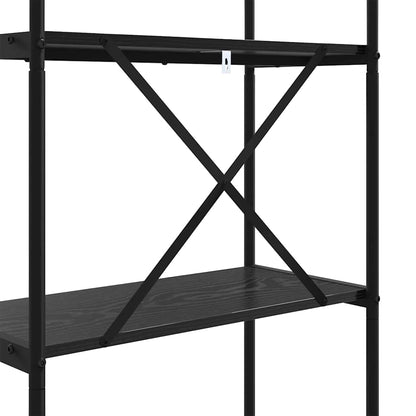 Bookshelf Black Oak 80 x 30 x 109 cm Engineered wood