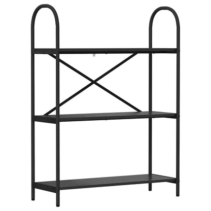 Bookshelf Black Oak 80 x 30 x 109 cm Engineered wood