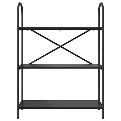 Bookshelf Black Oak 80 x 30 x 109 cm Engineered wood