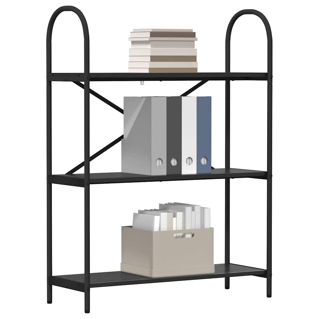 Bookshelf Black Oak 80 x 30 x 109 cm Engineered wood