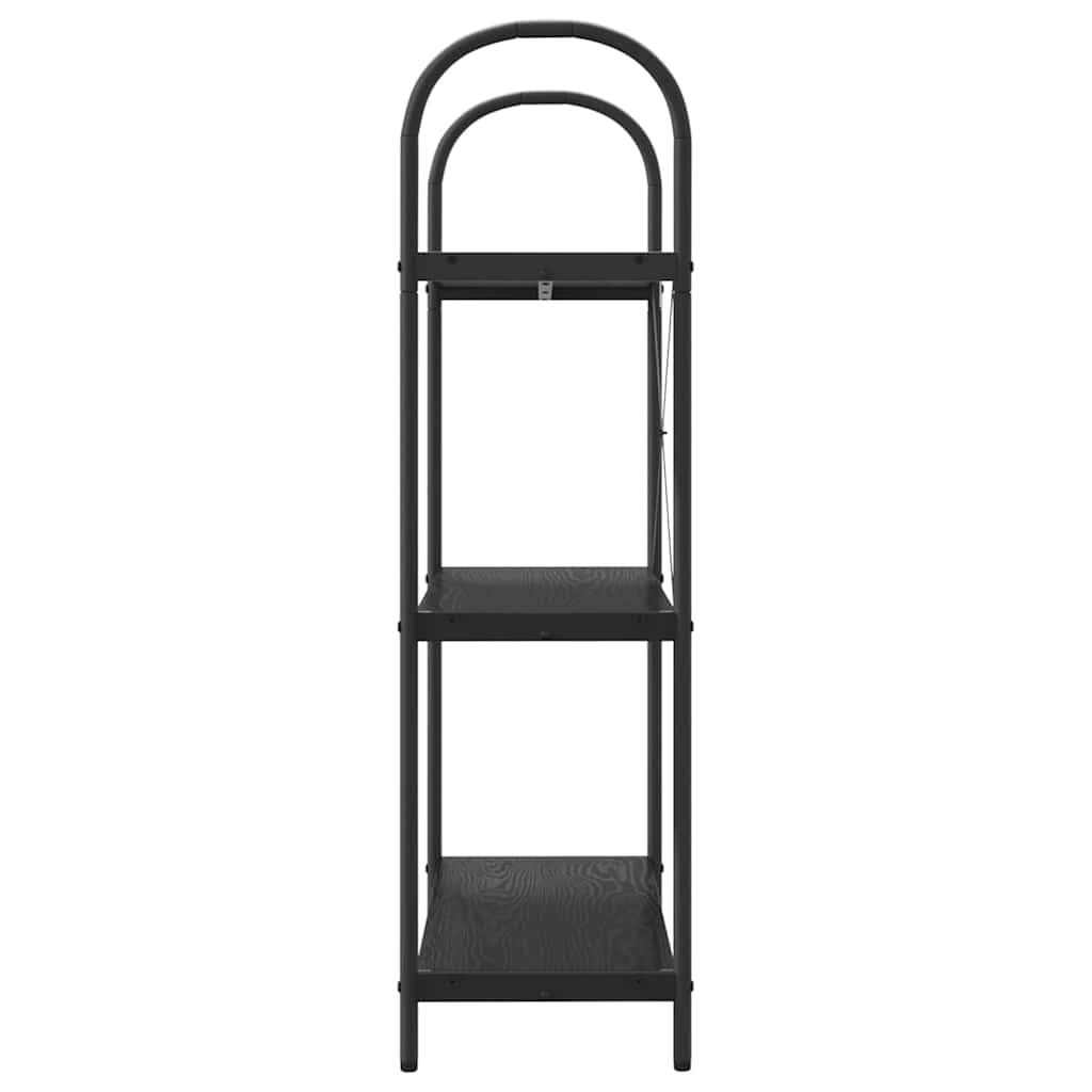 Bookshelf Black Oak 80 x 30 x 109 cm Engineered wood