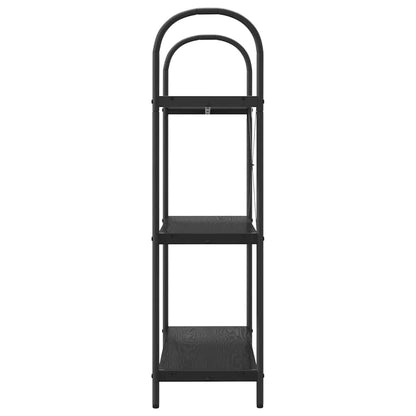 Bookshelf Black Oak 80 x 30 x 109 cm Engineered wood