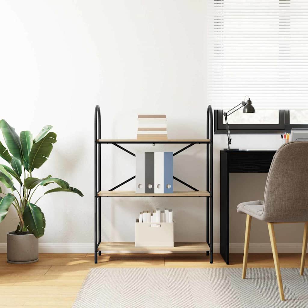 Bookshelf Sonoma Oak 80 x 30 x 109 cm Engineered wood