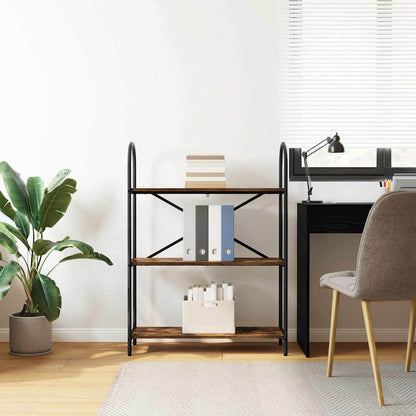 Bookshelf Smoked Oak 80 x 30 x 109 cm Engineered wood