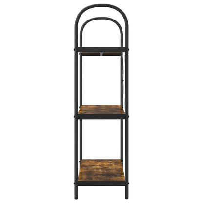 Bookshelf Smoked Oak 80 x 30 x 109 cm Engineered wood