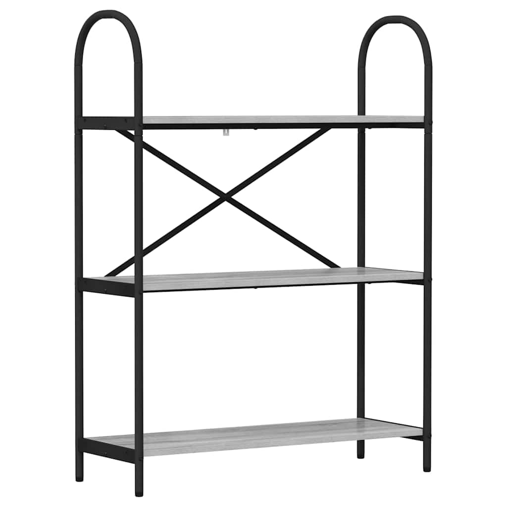 Bookshelf Grey Sonoma 80 x 30 x 109 cm Engineered wood