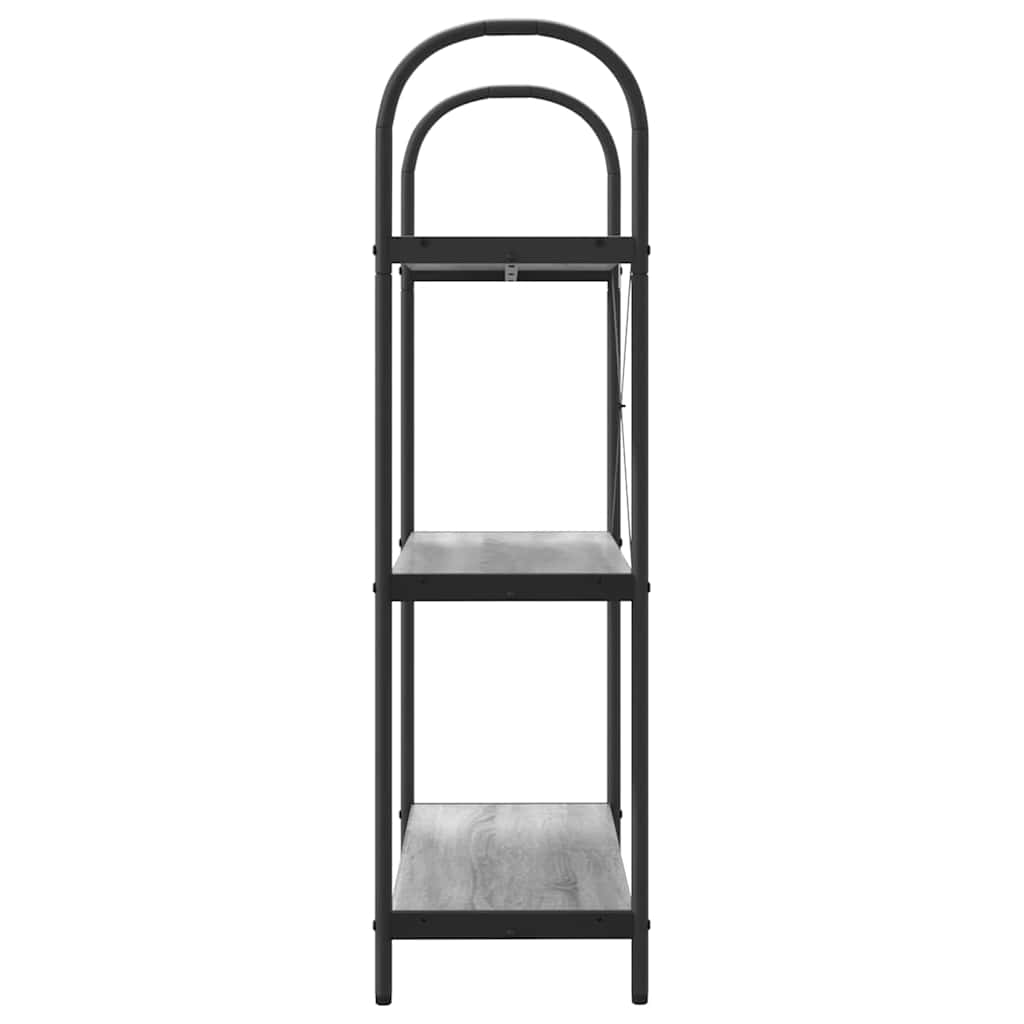 Bookshelf Grey Sonoma 80 x 30 x 109 cm Engineered wood