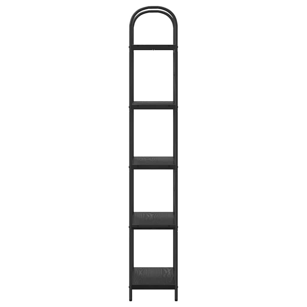 Bookshelf Black Oak 60 x 30 x 183 cm Engineered wood