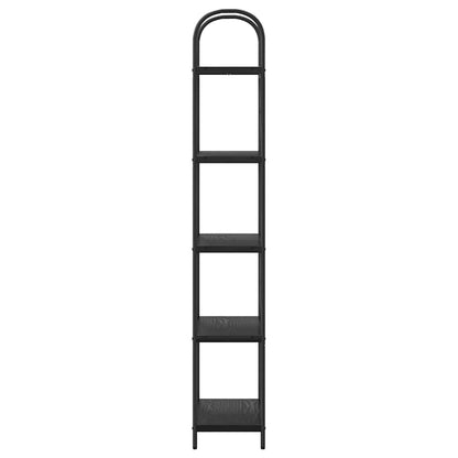 Bookshelf Black Oak 60 x 30 x 183 cm Engineered wood