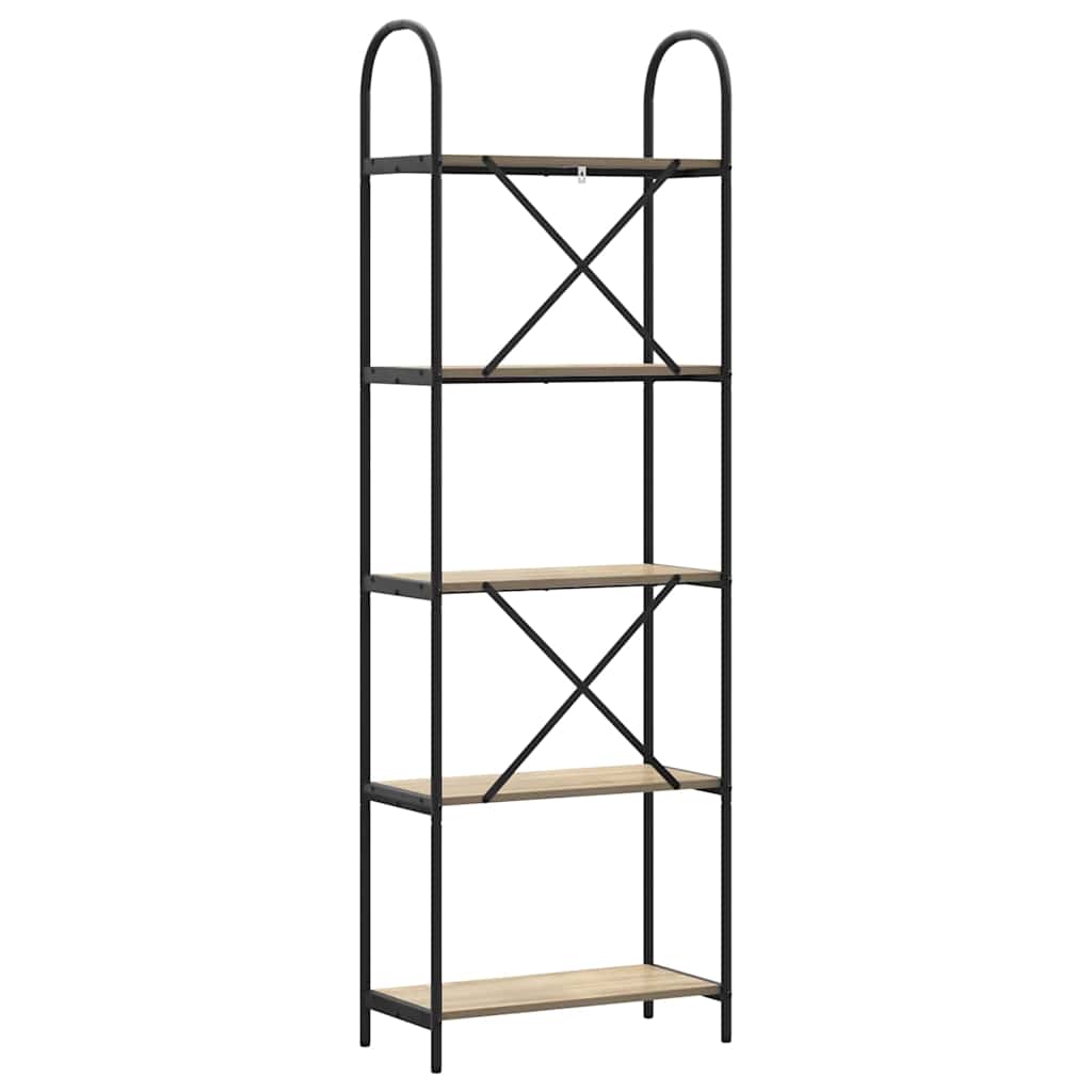 Bookshelf Sonoma Oak 60 x 30 x 183 cm Engineered wood