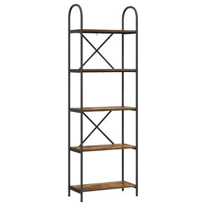 Bookshelf Smoked Oak 60 x 30 x 183 cm Engineered wood