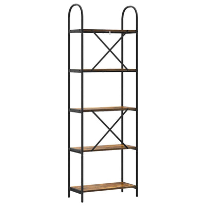 Bookshelf Smoked Oak 60 x 30 x 183 cm Engineered wood