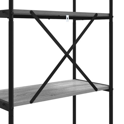 Bookshelf Grey Sonoma 60 x 30 x 183 cm Engineered wood